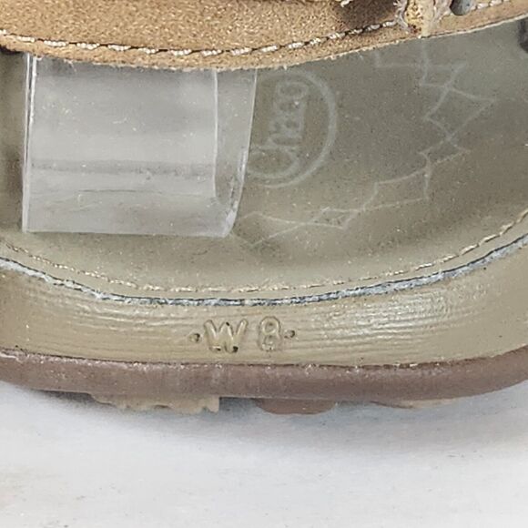 Chaco Bronze‎ Maya li Leather Slingback Thong Sandals Java Brown Women's 8 - Picture 5 of 10